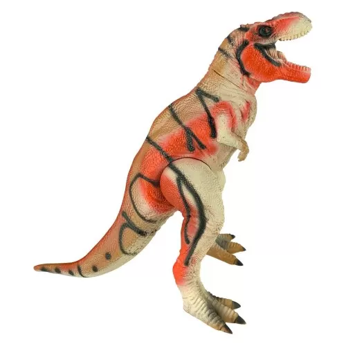 Dinossauro T rex articulado de vinil 38cm