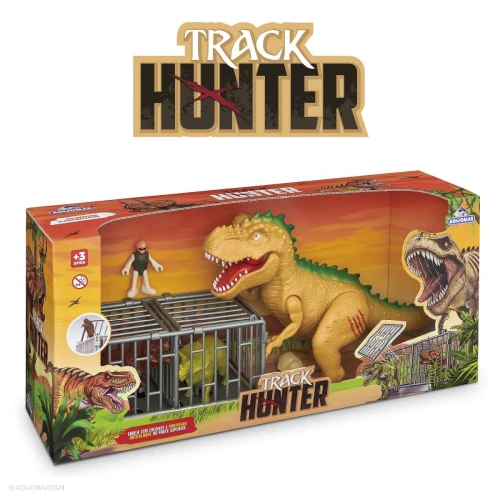 Dinossauro Track Hunter T-Rex com acessórios Adijomar