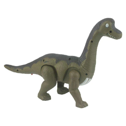 Dinossauro plástico 19cm a pilha com luz e música Real Variedades