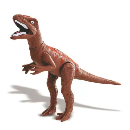 Dinossauro velociraptor de borracha com som 03 peças Adijomar