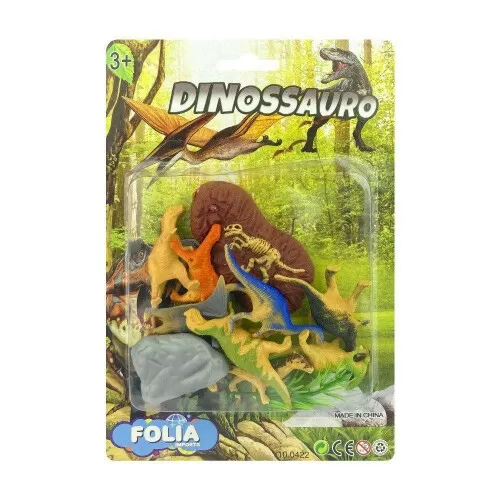 Dinossauros com 11 unidades Folia Imports