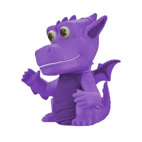 Dragão dragon toy 19cm blister roxo ou laranja Adijomar