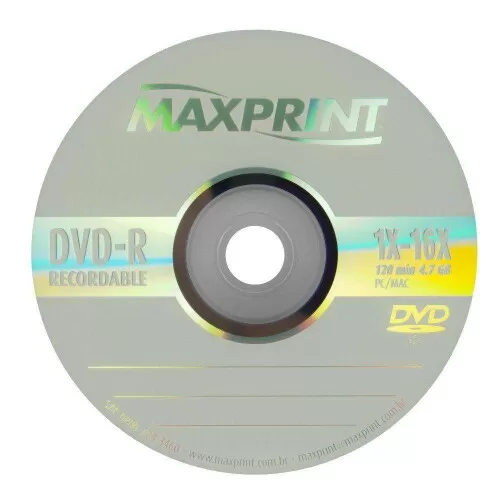 DVD-R envelopado Maxprint