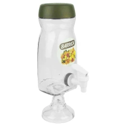 Enfeite de vidro barrica 440ml com pedestal