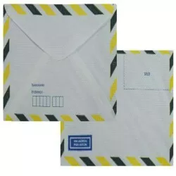 Envelope aéreo pequeno 114x162mm 63g blister com 10 unidades Scrity