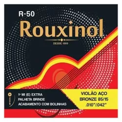 Encordamento de violão aço Rouxinol R-50