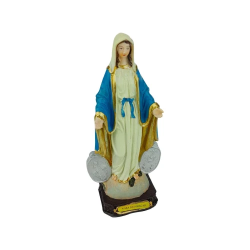 Enfeite de resina Santa Nossa Senhora Das Graças 16cm Imporiente