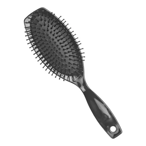 Escova de cabelo plástica oval sortida almofadada 410 Escobel