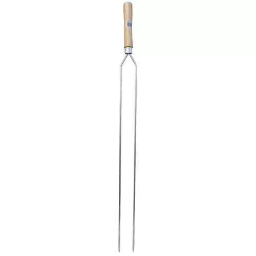 Espeto para churrasco duplo de alumínio 85cm Madefer