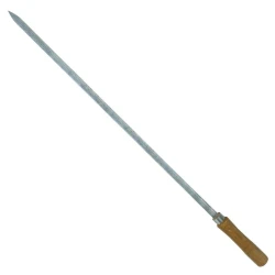 Espeto para churrasco simples de alumínio chato 85cm Madefer