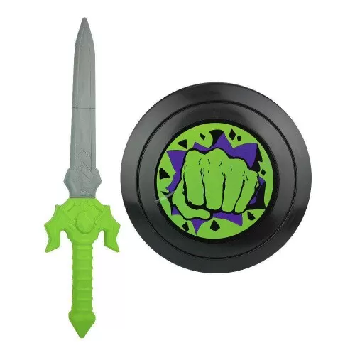 Espada plástica com escudo Top Heroes verde Master Toy