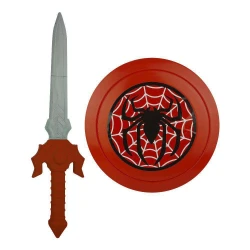 Espada plástica com escudo top heroes teia Master Toy