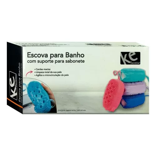 Esponja para banho de borracha sortidas Ke home