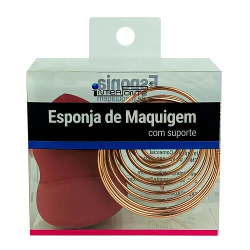 Esponja para maquiagem com suporte Interponte