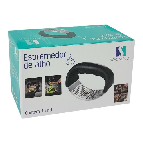 Espremedor de alho inox Novo Século