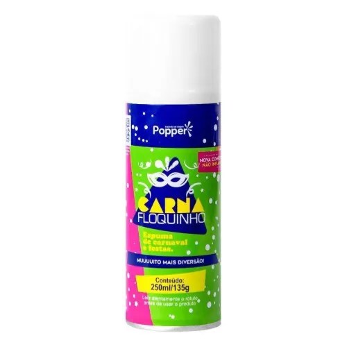 Espuma de carnaval 250ml/135g carnafloquinho Popper