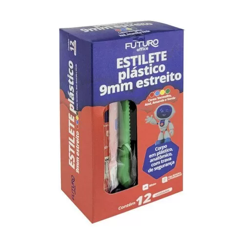 Estilete estreito 9mm blister Futuro