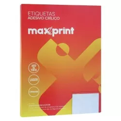 Etiqueta para inkjet 33,9x101,6mm 100 folhas com 14 etiquetas Maxprint