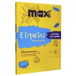 Etiqueta para inkjet 31,0x63,5mm 100 folhas com 27 etiquetas Maxprint