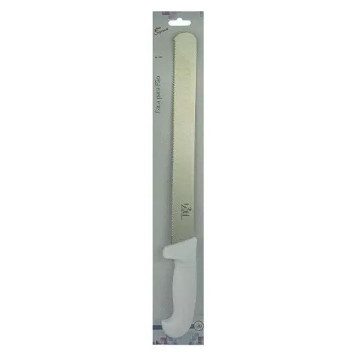 Faca de pão serra inox cabo plástico 43cm 123Util