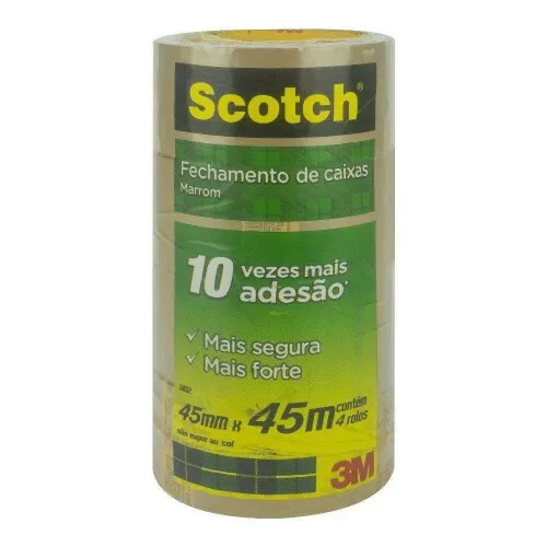 Fita adesiva marrom 45mm x 45mt Scotch 3M