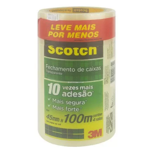 Fita adesiva Transparente 45mmX100mt 3M