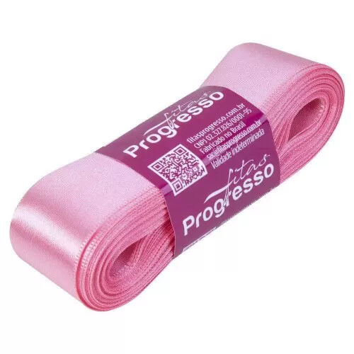 Fita de cetim simples 10mt x 30mm rosa pétala 009 Progresso CF007