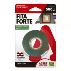 Fita dupla face 12mm x 2mt transparente blister Adere