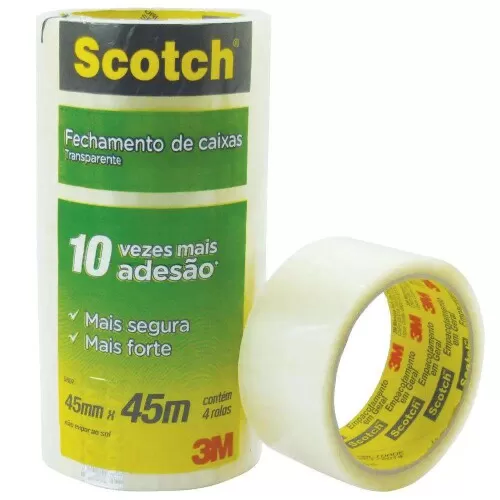 Fita adesiva transparente 45mmX45mt 3M Scotch