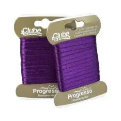 Fita de cetim duplo 10mt x 04mm violeta 675 Progresso T900