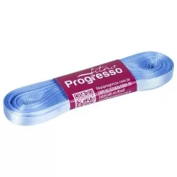 Fita de cetim simples 10mt x 07mm azul celeste 246 Progresso CF001