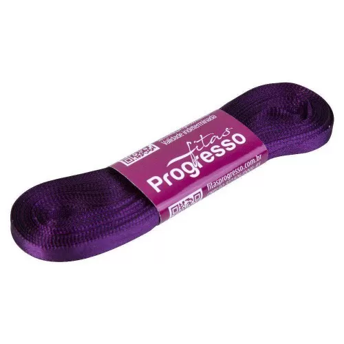 Fita de cetim simples 10mt x 07mm violeta 675 Progresso CF001