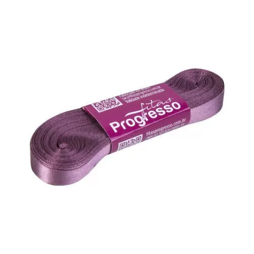 Fita de cetim simples 10mt x 10mm rose 344 Progresso CF002