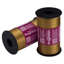 Fita de cetim simples 10mtx7mm dourado 1353 Progresso