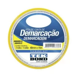 Fita de demarcação amarela 48mmX15mt Tek Bond