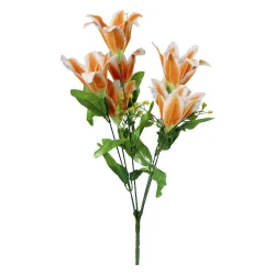 Flor buquê lírio com 07 galhos 48cm 836