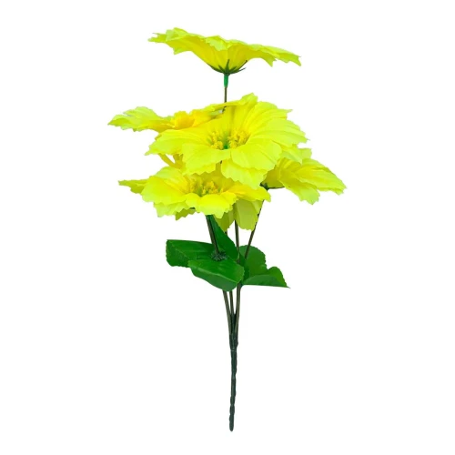 Flor buquê aberta com 05 galhos 30cm 415 Ciaflor