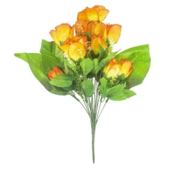 Flor buquê botão rosas com 18 galhos 49cm 3068