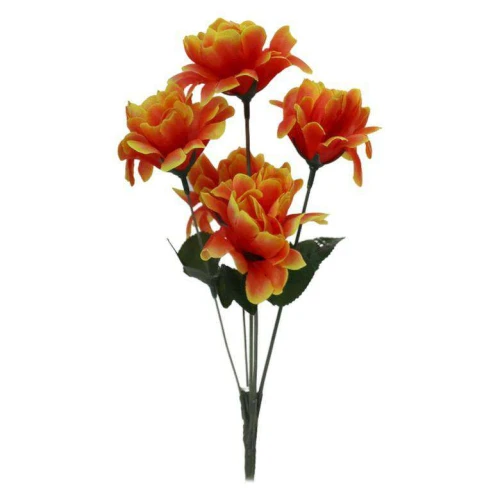 Flor buquê crisântemo com 05 galhos 28cm 431