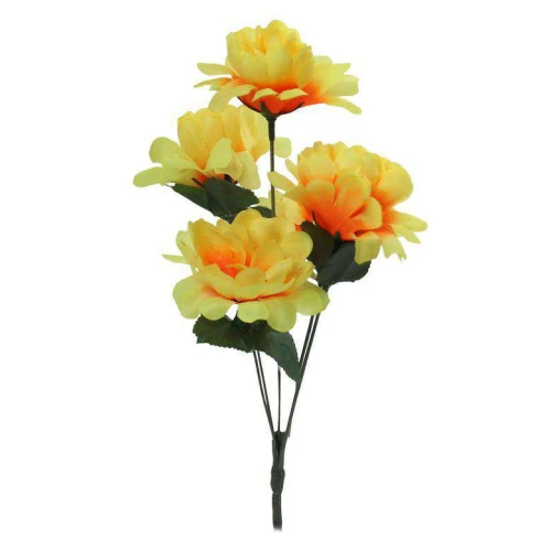 Flor buquê crisântemo com 05 galhos 28cm 431