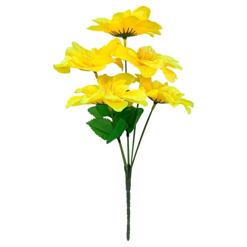 Flor buquê lírio com 05 galhos 30cm 425 Ciaflor