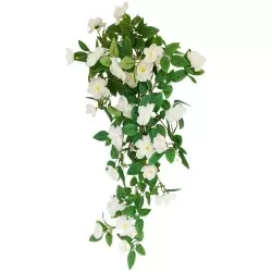 Flor pendente mini flores branca 60cm 5094