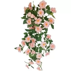 Flor pendente mini flores rosa 60cm 5095