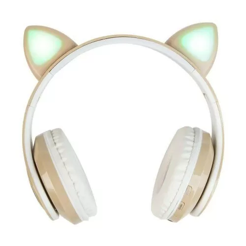 Fone de ouvido headphone orelhas de gato led sem fio Fortebras