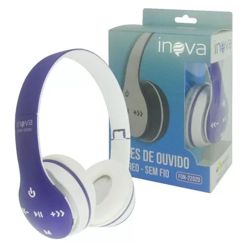 Fone de ouvido headphone wireless/SD FON-2202D Inova