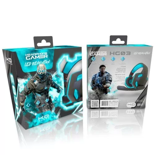 Fone de ouvido headset gamer HG03 usb com microfone MBtech