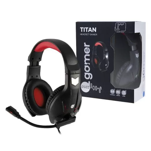 Fone de ouvido headset gamer titan usb com microfone Dazz