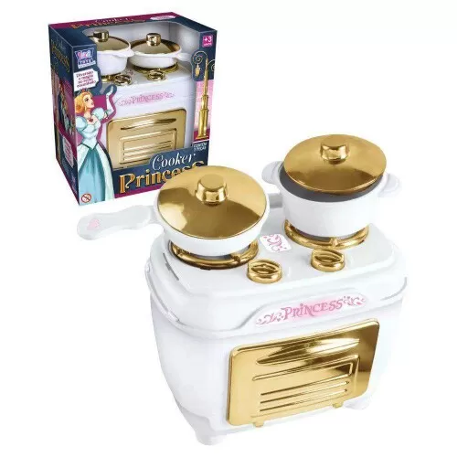 Fogão Play Cooker Princess com acessórios Zuca Toys