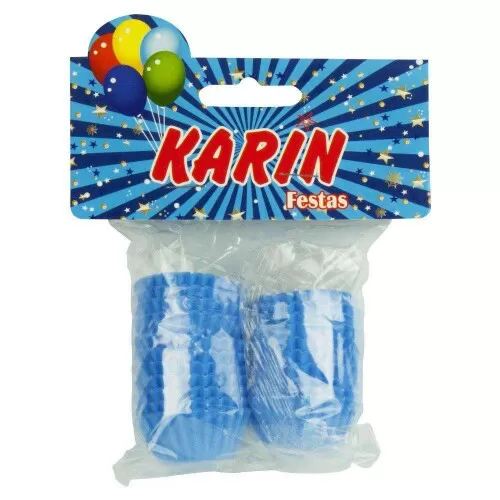 Forma de brigadeiro azul n°5 com 200 unidades Karin