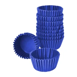 Forma de brigadeiro nº5 azul royal com 100 unidades Mago